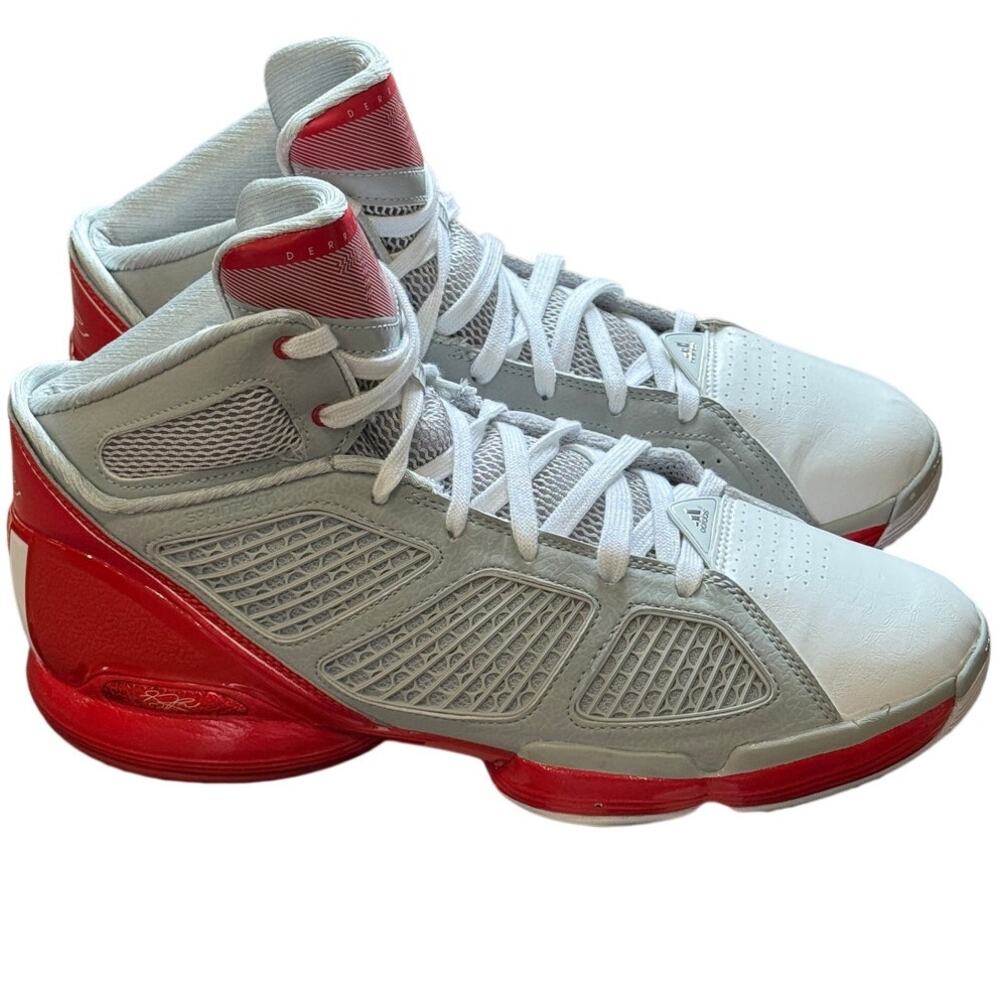 Adidas adiZero Rose 1.5 G20733 Derrick Rose 2011 Gray Red White Mens 10 in box